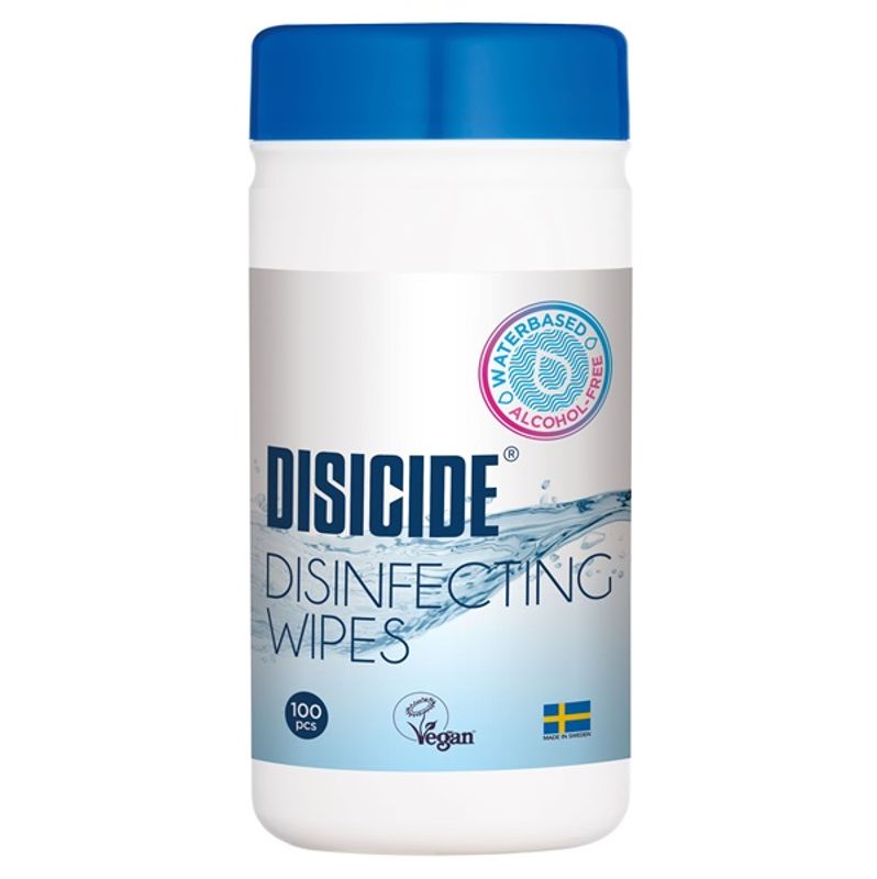 Disicide desinfiserende wipes - 100-pakning