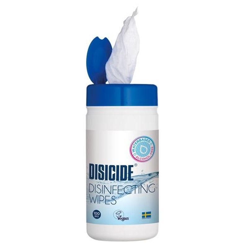 Disicide desinfiserende wipes - 100-pakning