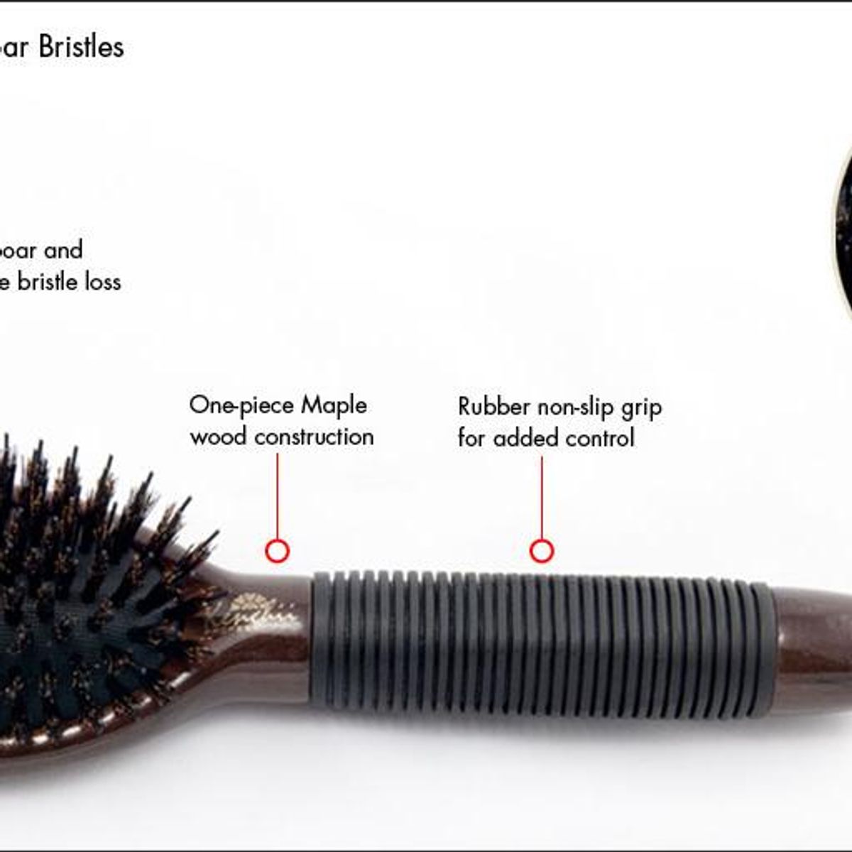 KENCHII - Boar Nylon Brush Small