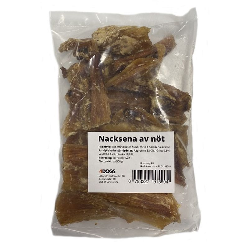 Tørket nakkesene av storfe ca. 500 gram